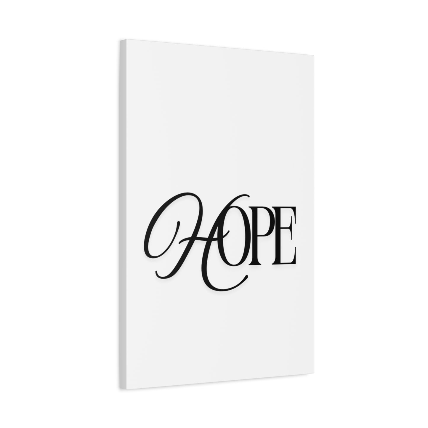Hope Script Wall Art Canvas | Matte Stretched Canvas