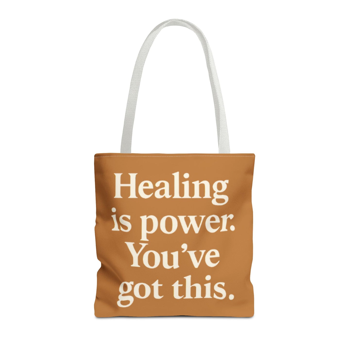 Empowering Healing Tote Bag, Inspirational Market Bag, Motivational Gift, Self-Care Accessory, Supportive Everyday Tote