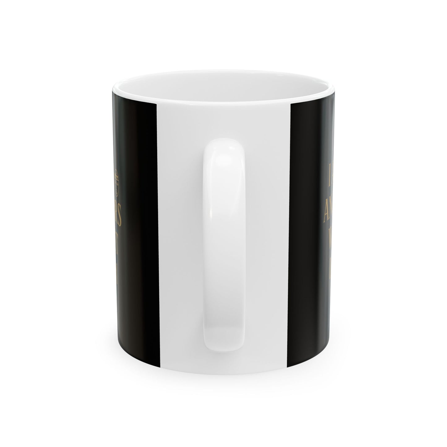 Elegant Black Ceramic Mug with Quote - Perfect Gift for Coffee Lovers, Mother's Day, Birthdays, or Just Because