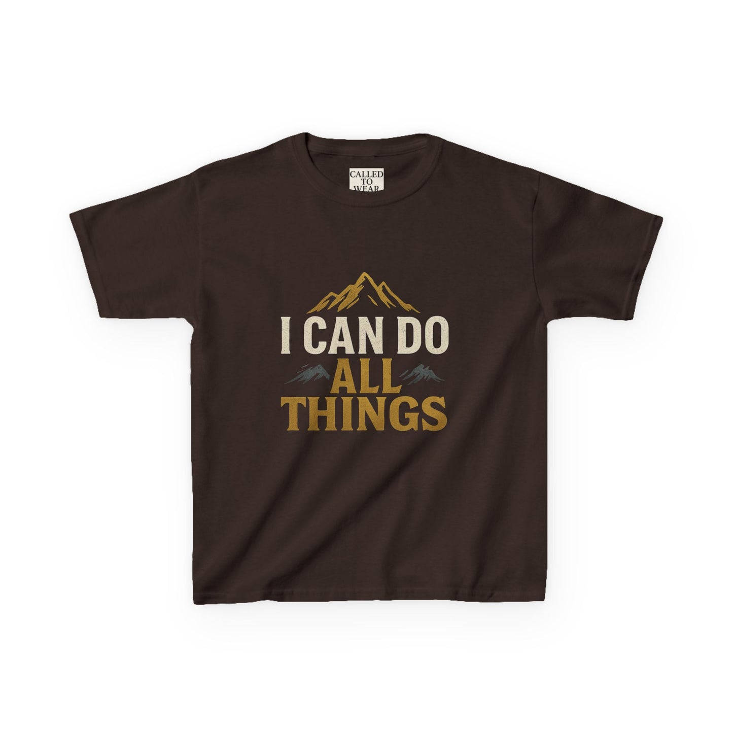 Kids Tee - Inspire and Empower 'I Can Do All Things' Motivational Shirt