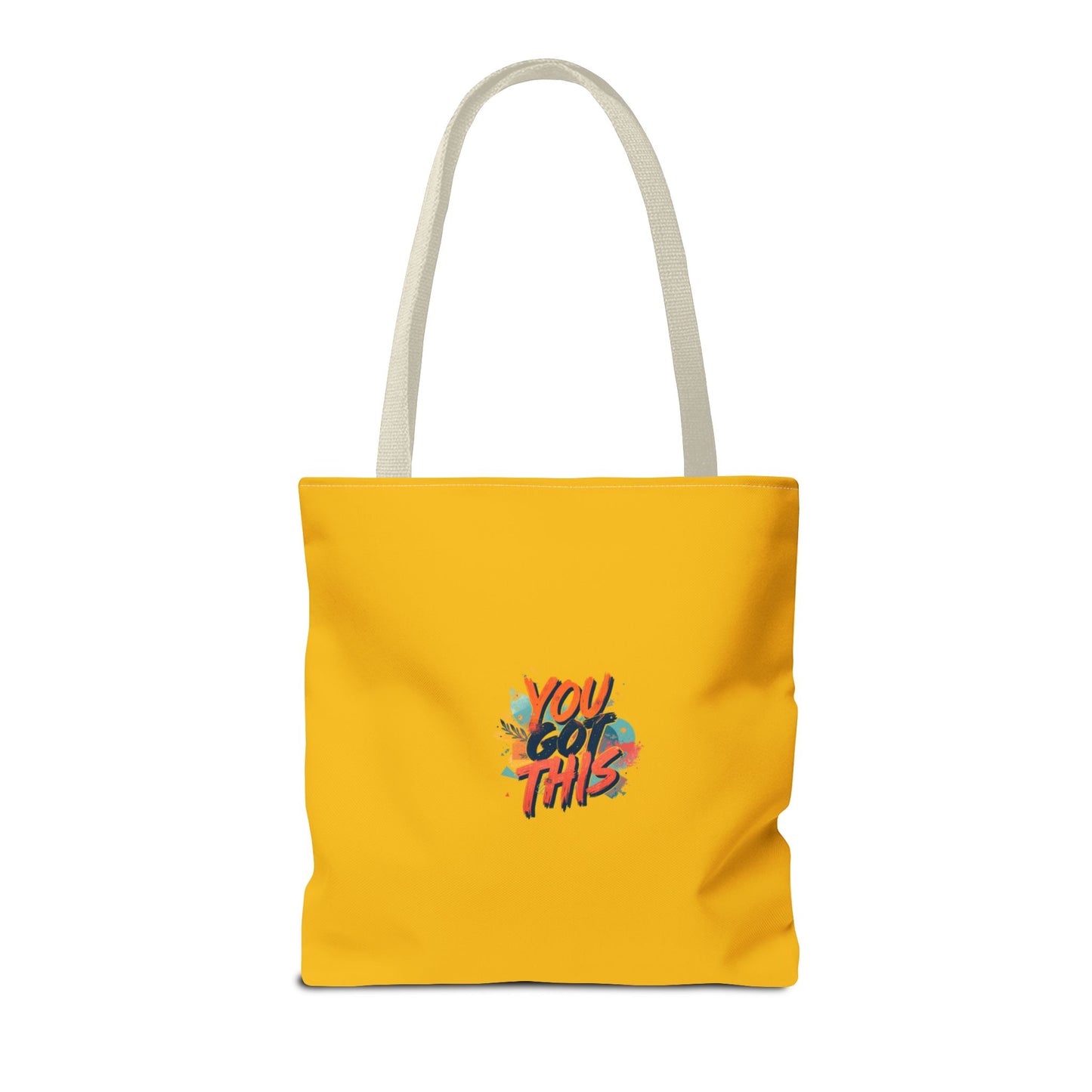 You Got This motivational graphic Tote Bag | positive quote, yellow background