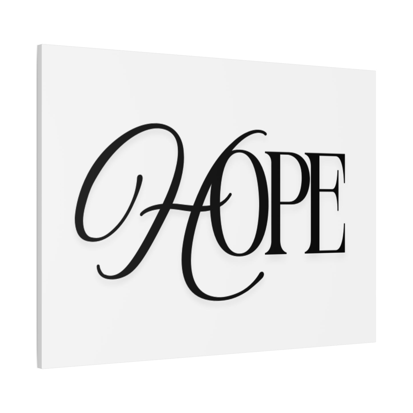 Hope Script Wall Art Canvas | Matte Stretched Canvas