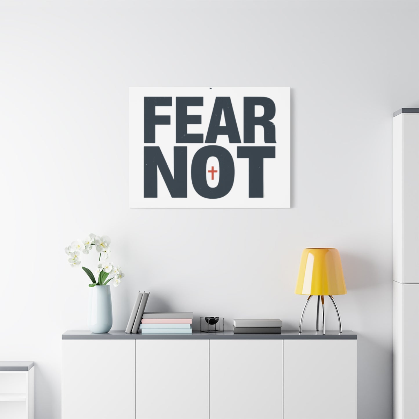 Fear Not canvas | Christian wall art, stretched matte gallery wrap
