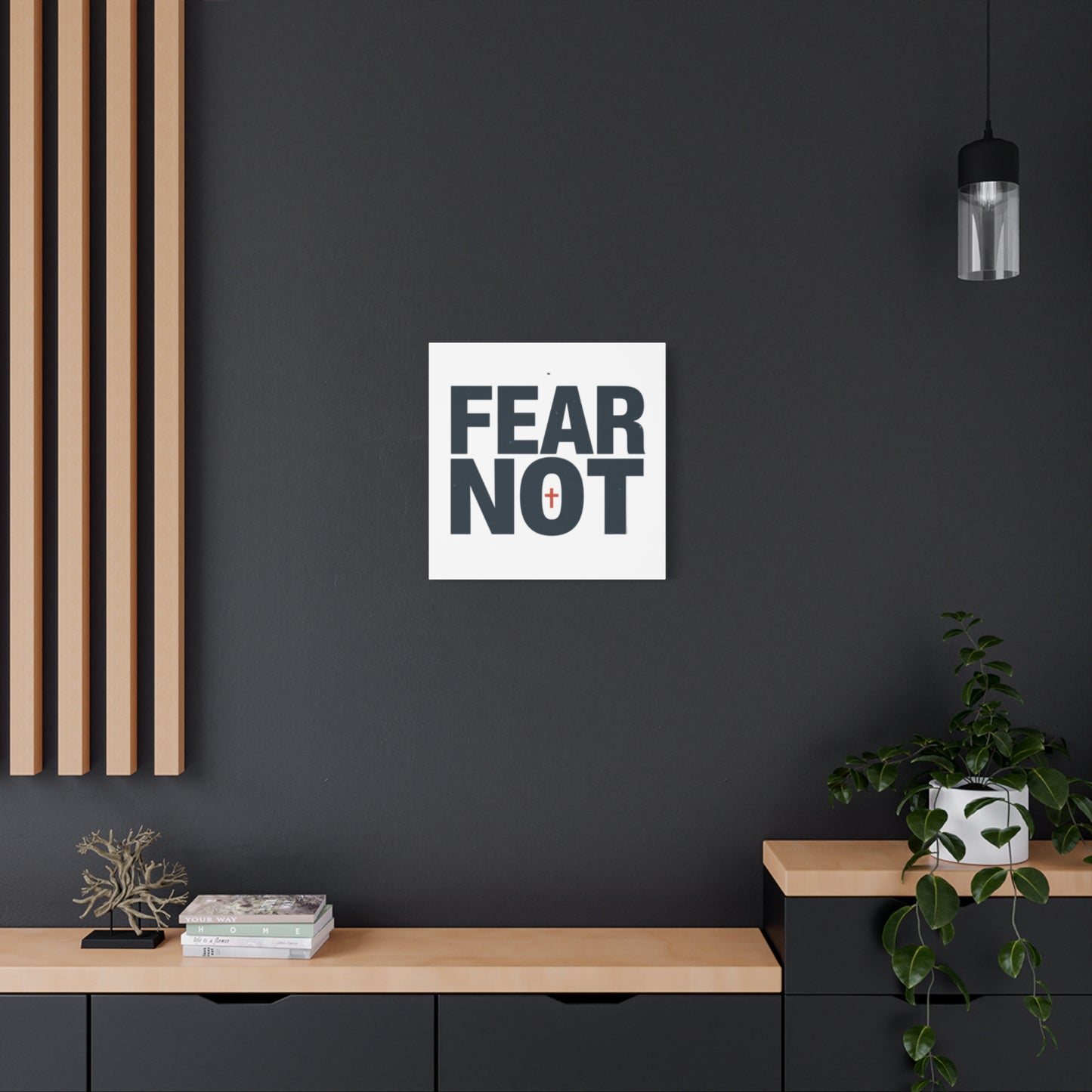 Fear Not canvas | Christian wall art, stretched matte gallery wrap