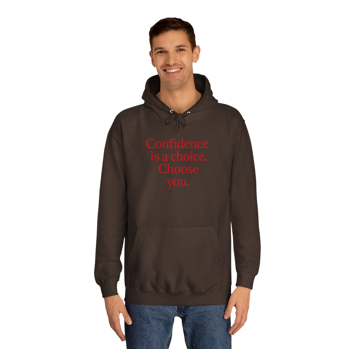 Confidence Choice Unisex College Hoodie - Inspirational Gift, Motivational Apparel, College Student Fashion, Cozy Sweatshirt, [...]