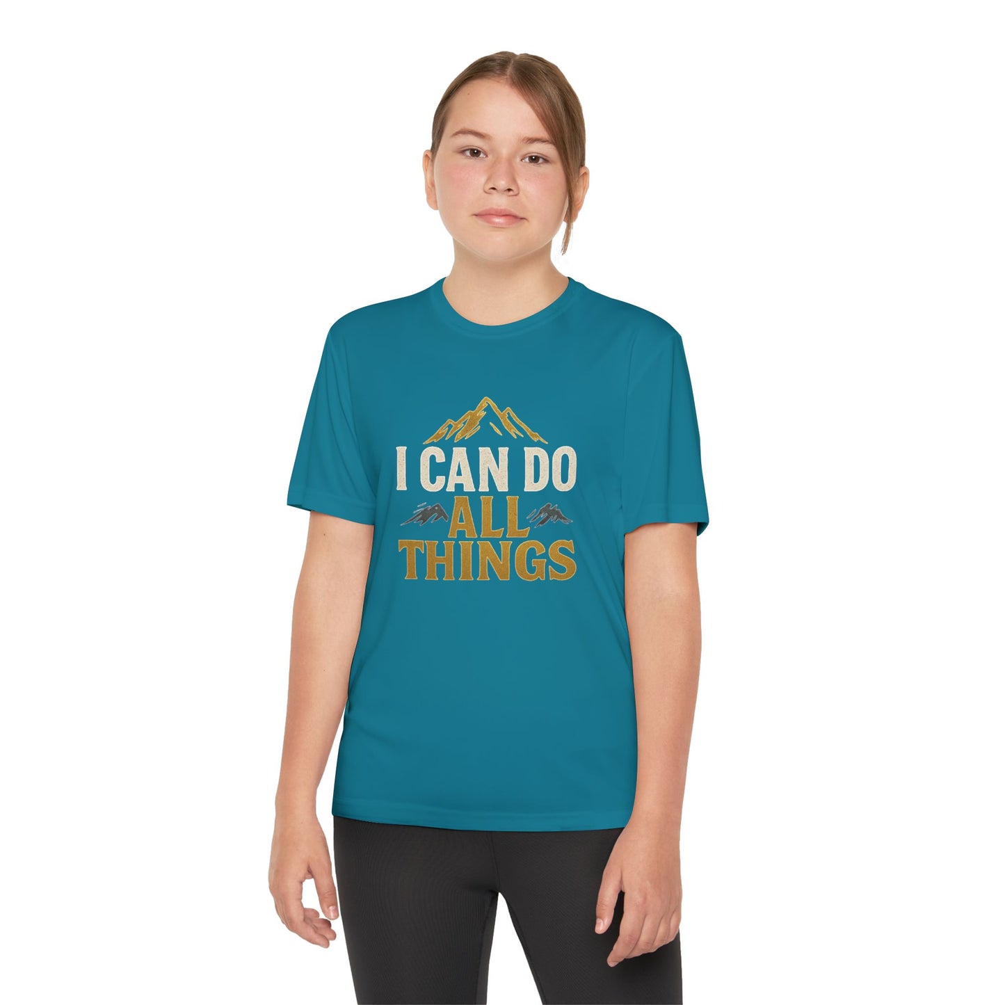 Youth Competitor Tee - I Can Do All Things Motivational Shirt