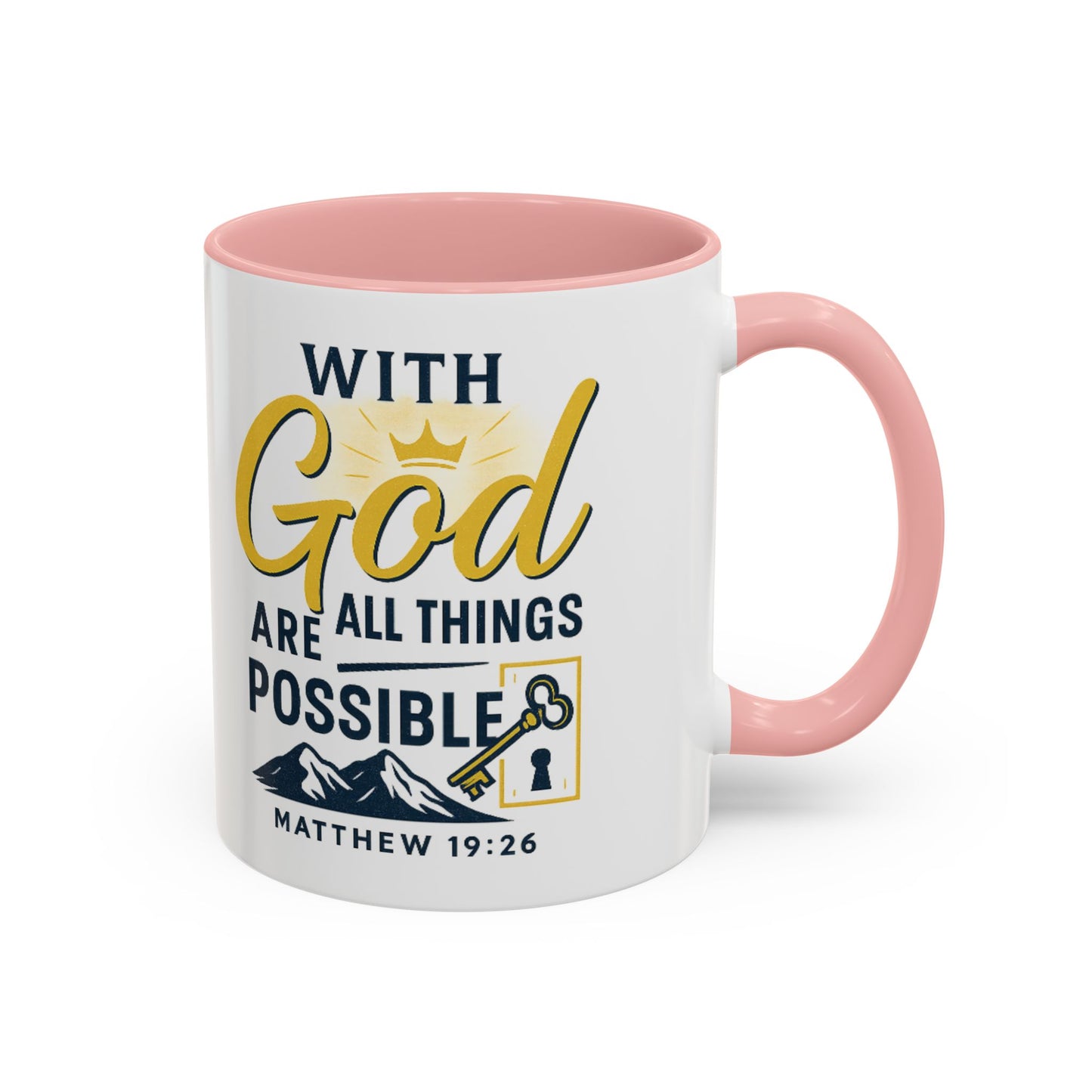 Inspirational Coffee Mug, Motivational Mug, Religious Gift, God Quote Mug, Faith-Based Coffee Cup, Customizable Coffee Mug