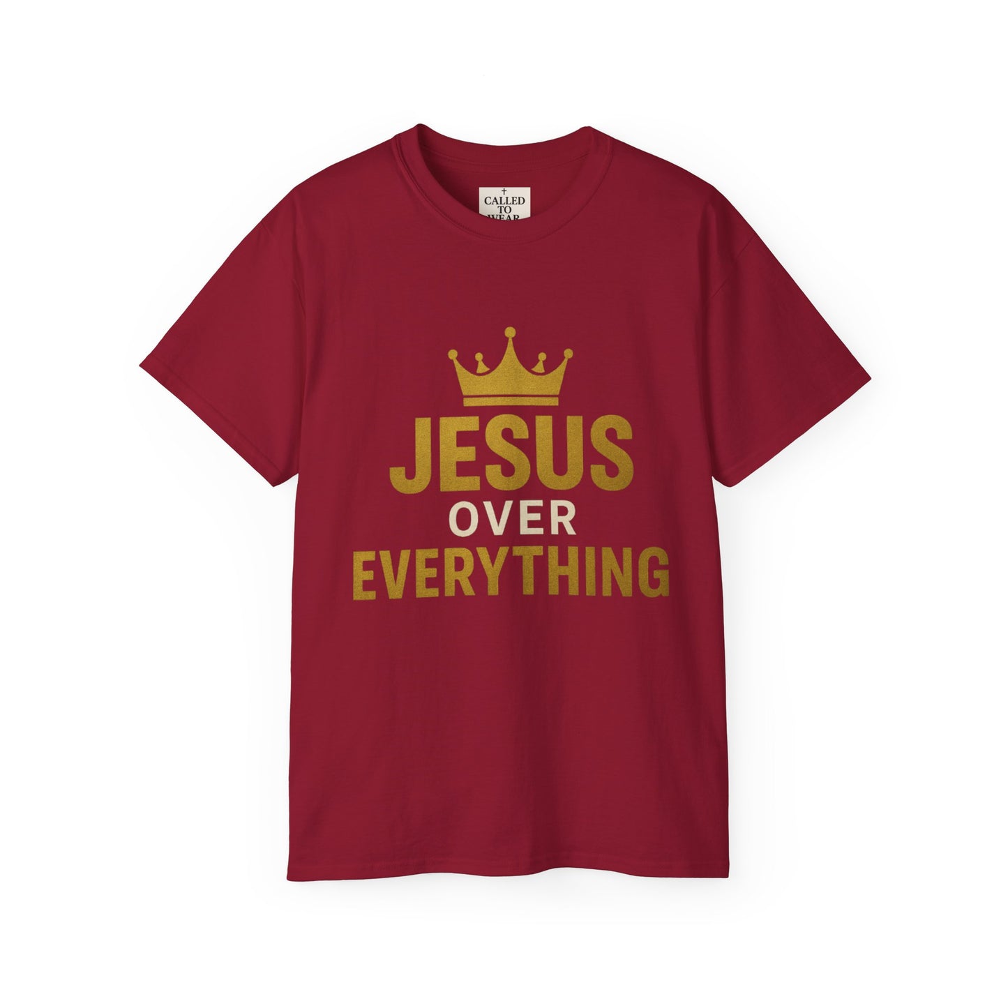 Jesus Over Everything Unisex Tee | Faith-Based Inspirational Shirt