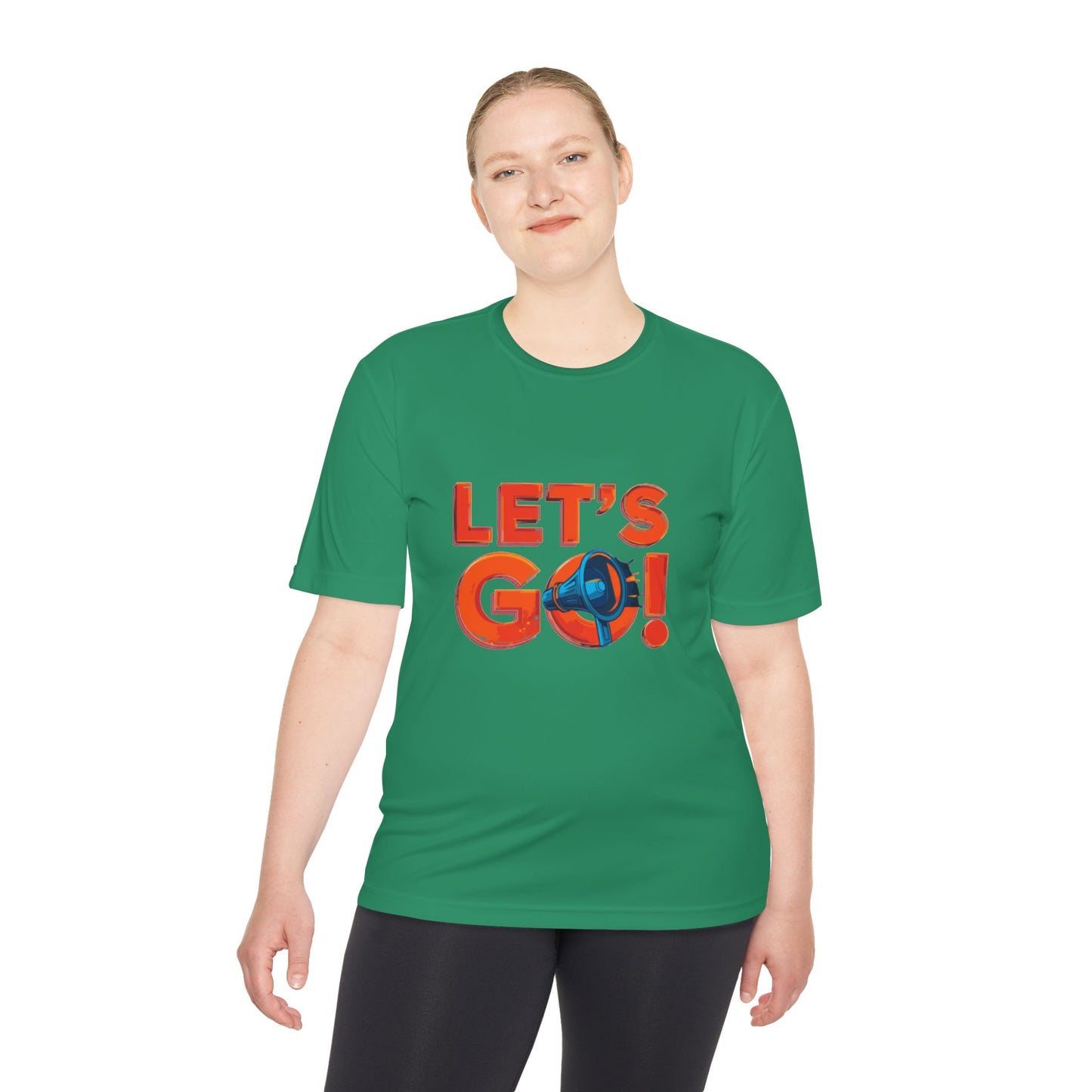 LET'S GO! Momentum Graphic Tee | Lightweight Polyester Athletic Shirt