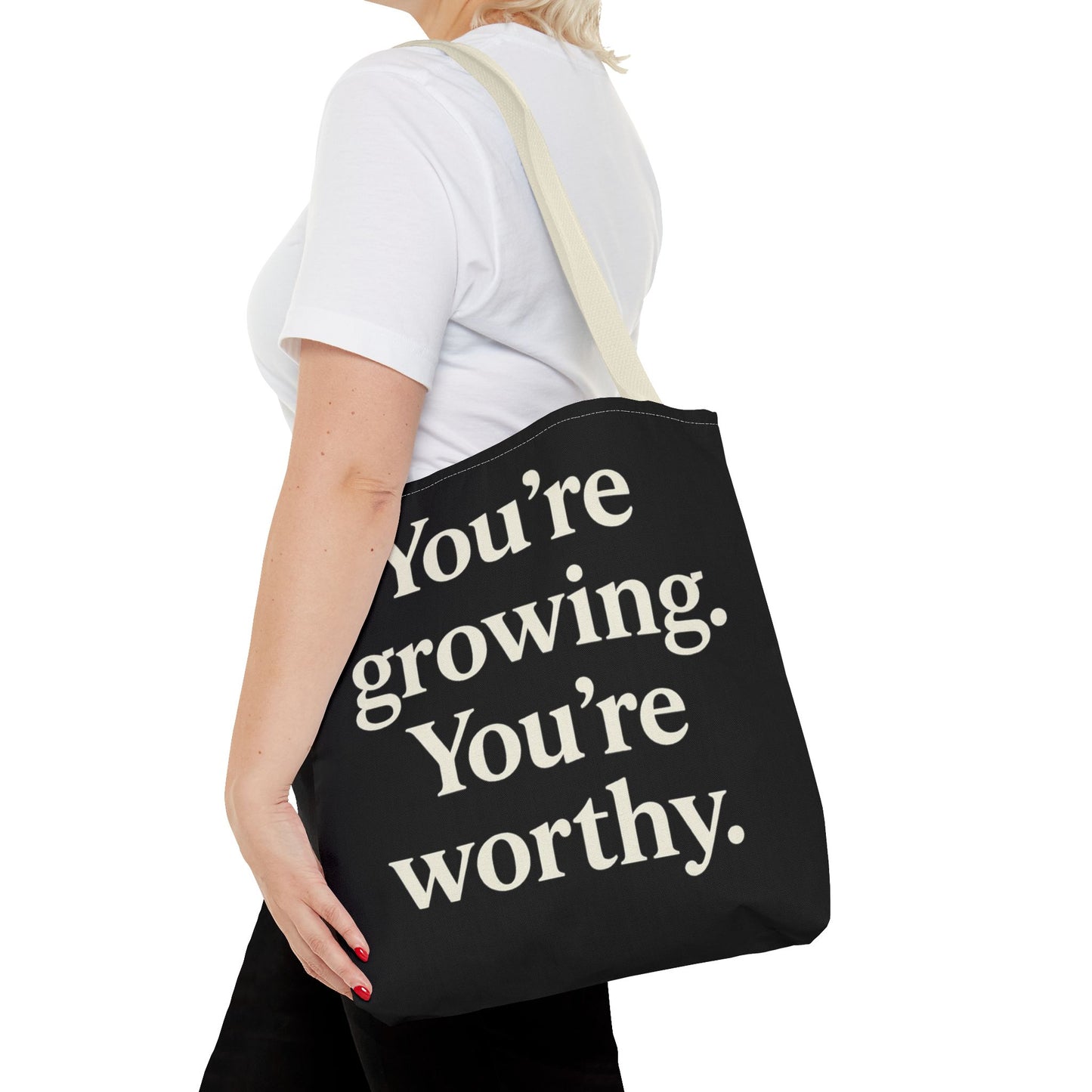 Empowering Affirmation Tote Bag 'You Are Enough' Inspirational Everyday Tote