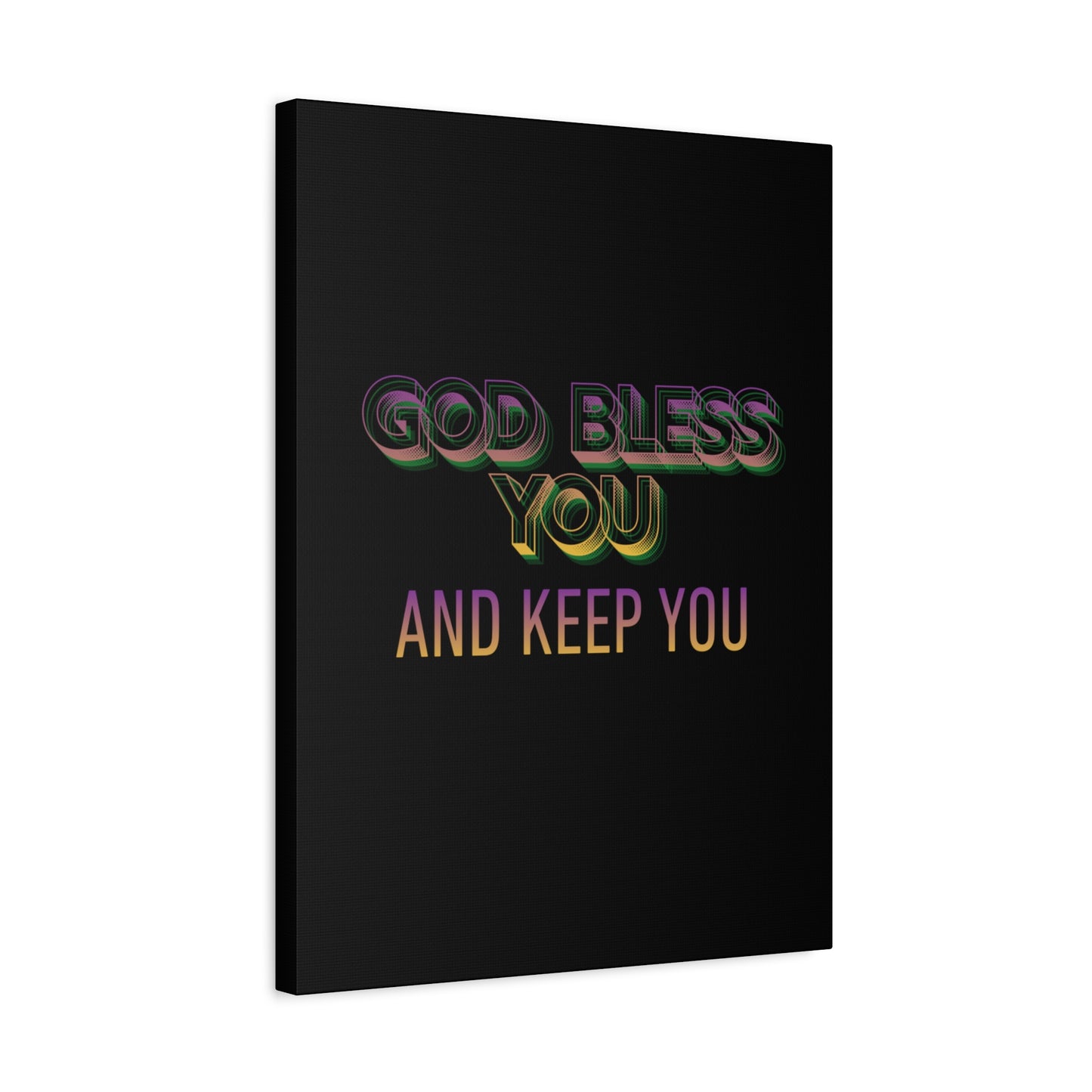 God Bless You and Keep You Canvas | Matte Stretched Wall Art