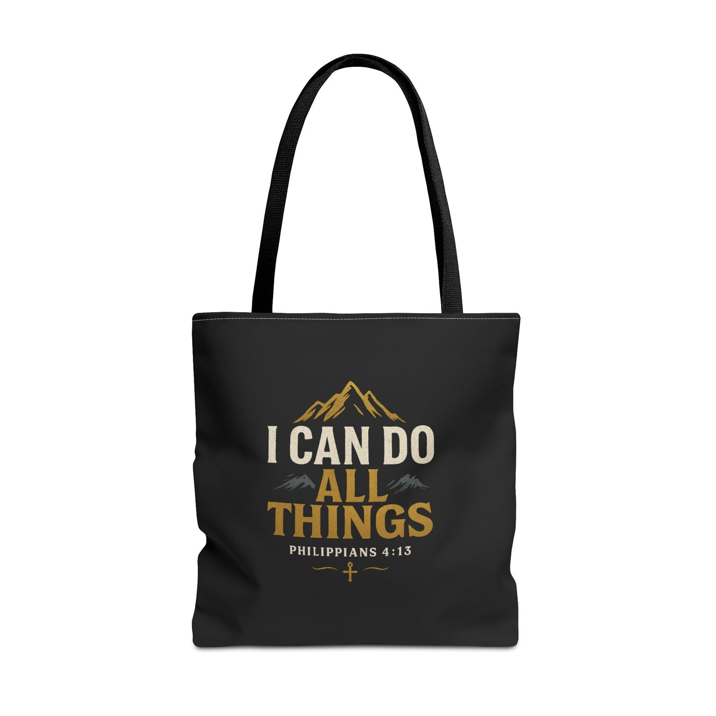 Inspirational Tote Bag with Philippians 4:13 - Motivational Gift for Encouragement, Faith, Bible Quotes, Everyday Use, Church