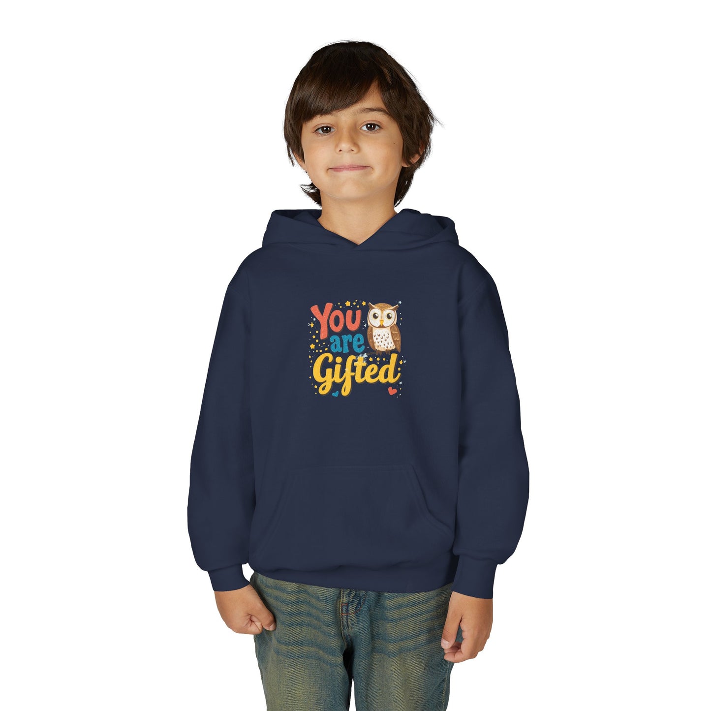 You Are Gifted Owl Youth Hoodie | Encouragement Kids Sweatshirt