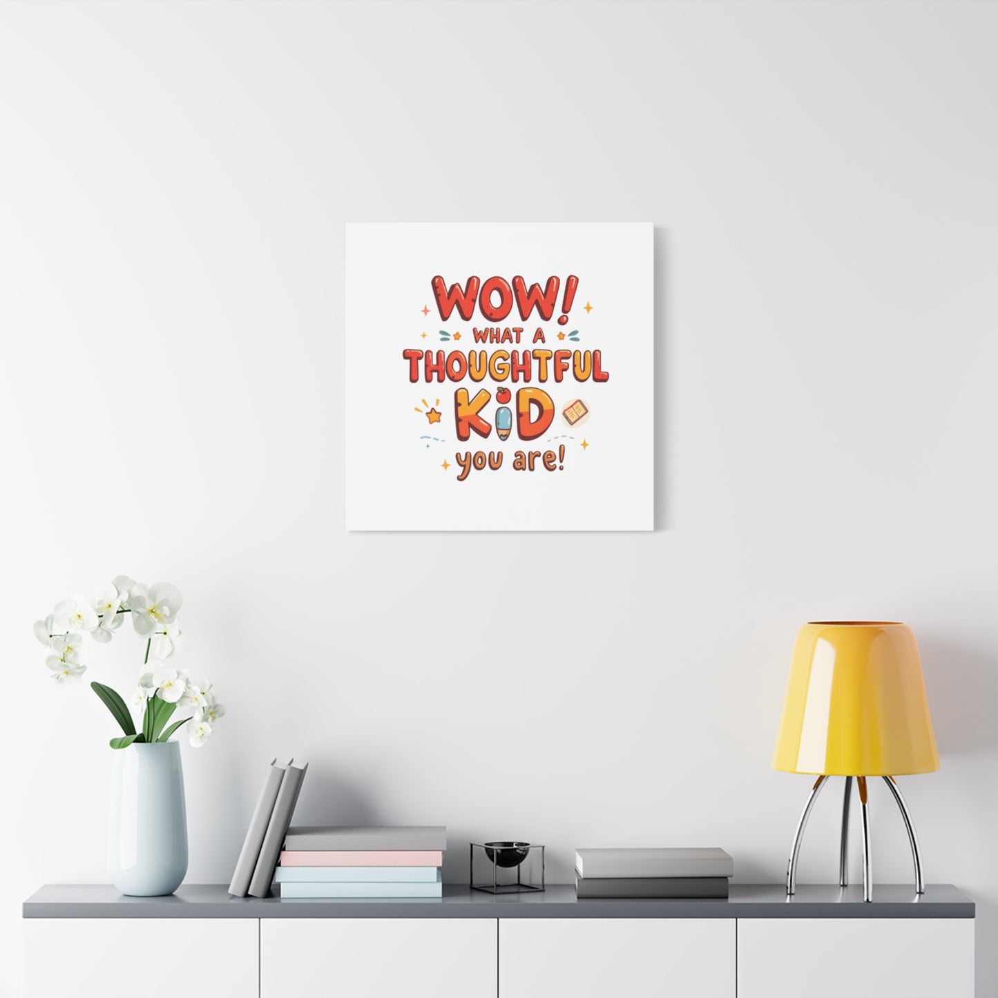 What a thoughtful kid you are! Canvas Print | Stretched Matte Canvas