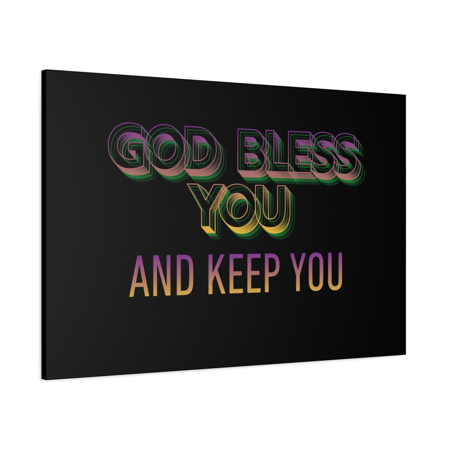 God Bless You and Keep You Canvas | Matte Stretched Wall Art