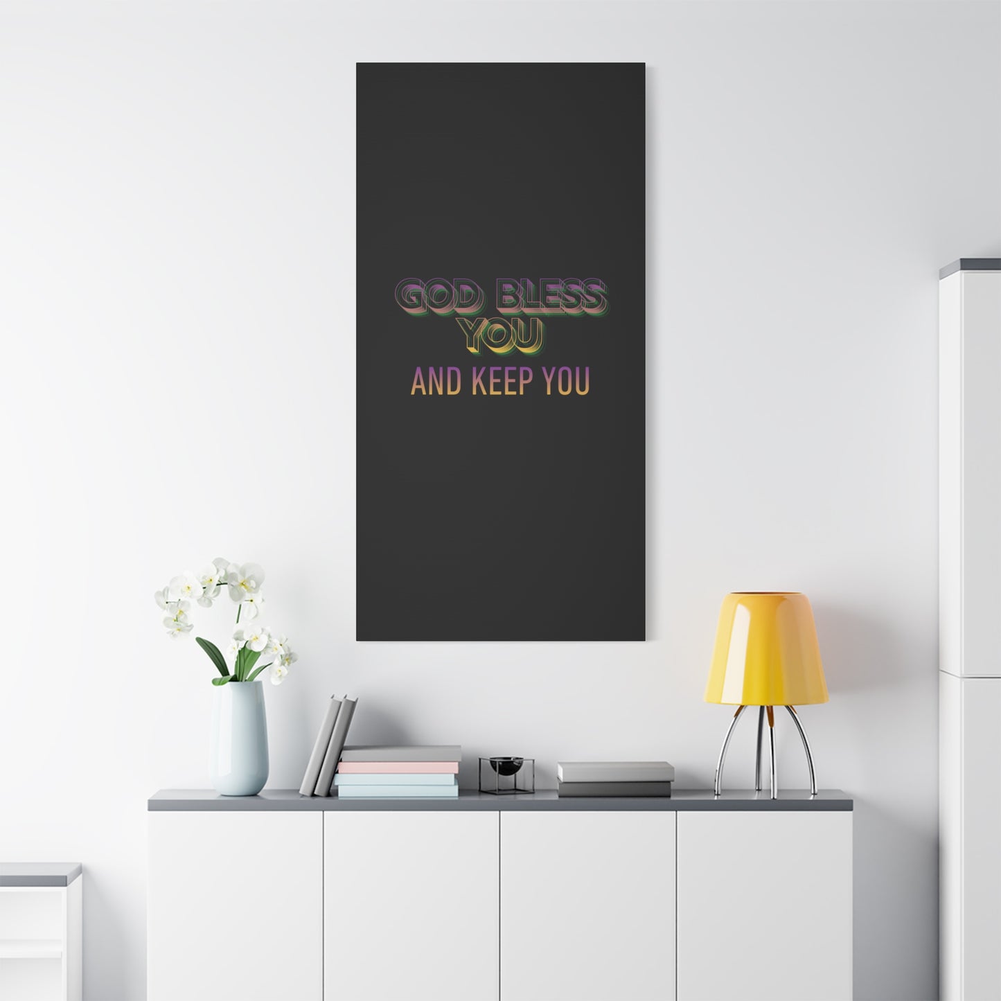 God Bless You and Keep You Canvas | Matte Stretched Wall Art