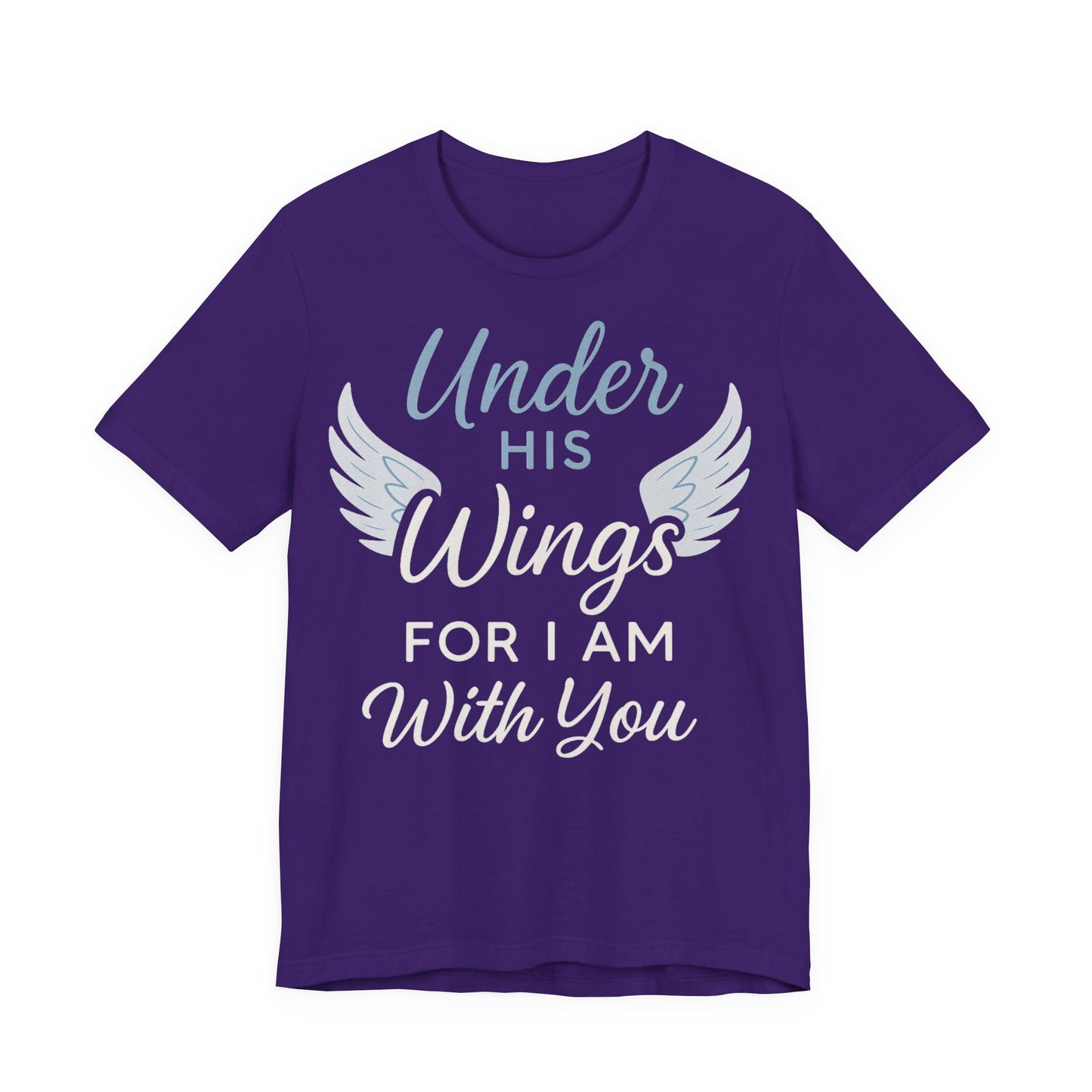 Under His Wings Inspirational Unisex Tee | Faith-Based Christian Apparel, Gift for Her