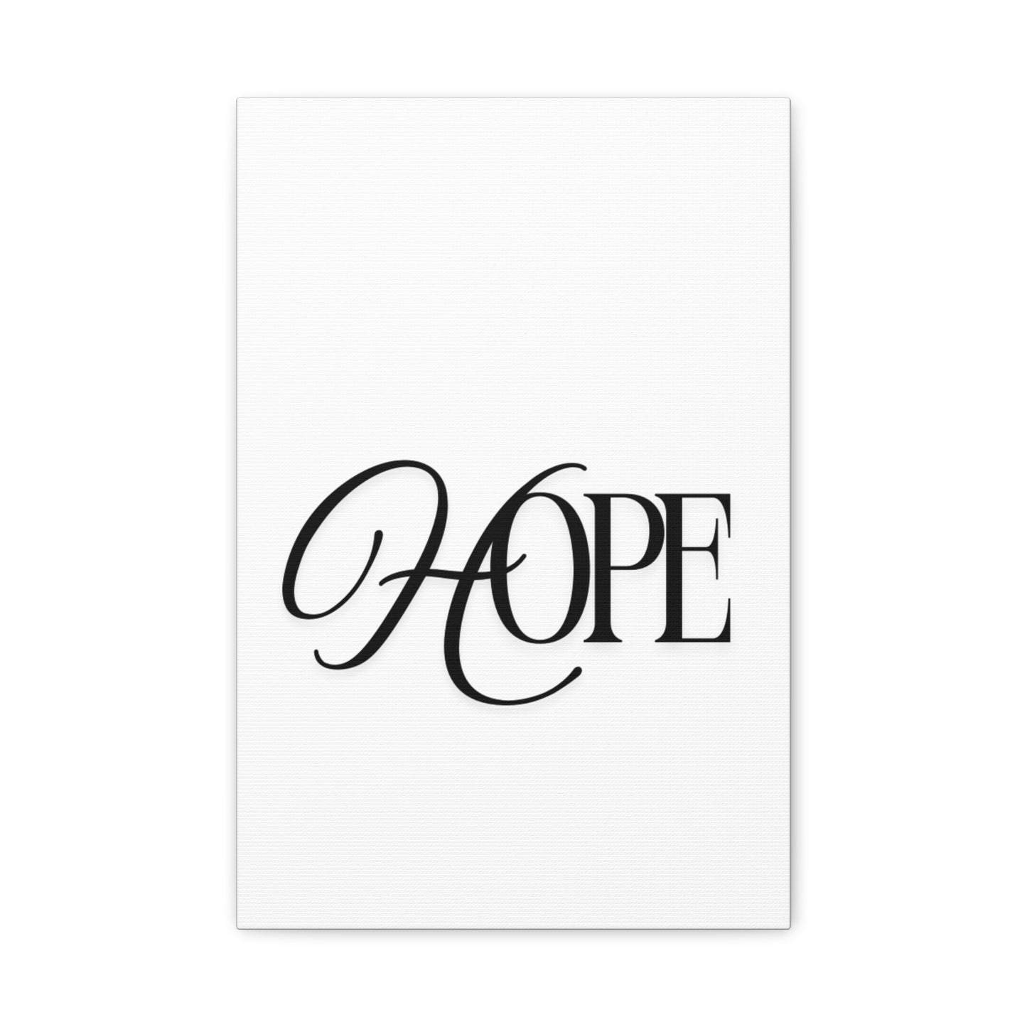 Hope Script Wall Art Canvas | Matte Stretched Canvas
