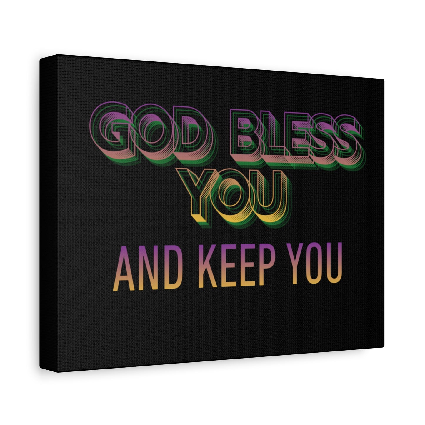 God Bless You and Keep You Canvas | Matte Stretched Wall Art