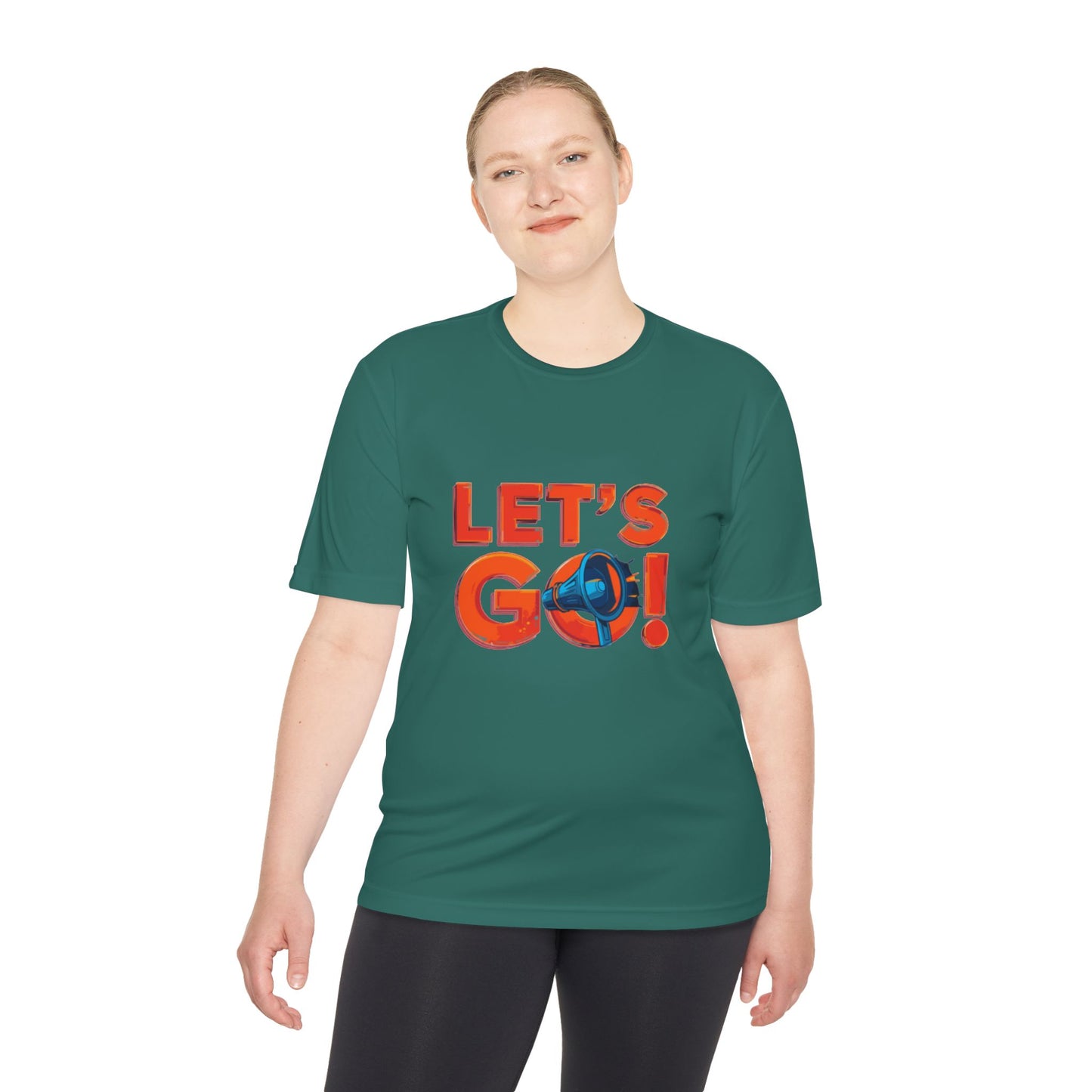 LET'S GO! Momentum Graphic Tee | Lightweight Polyester Athletic Shirt