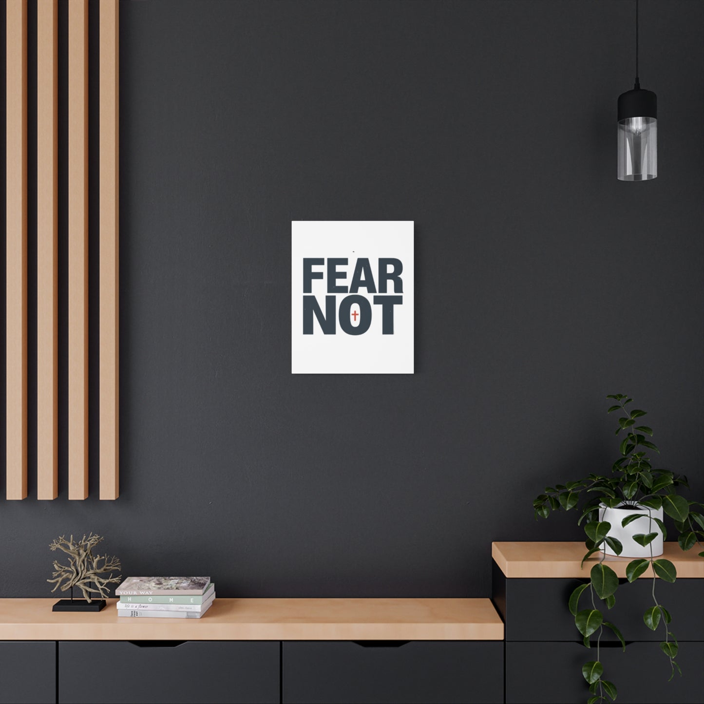 Fear Not canvas | Christian wall art, stretched matte gallery wrap