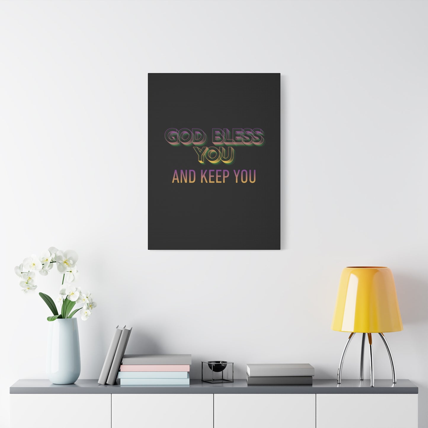 God Bless You and Keep You Canvas | Matte Stretched Wall Art