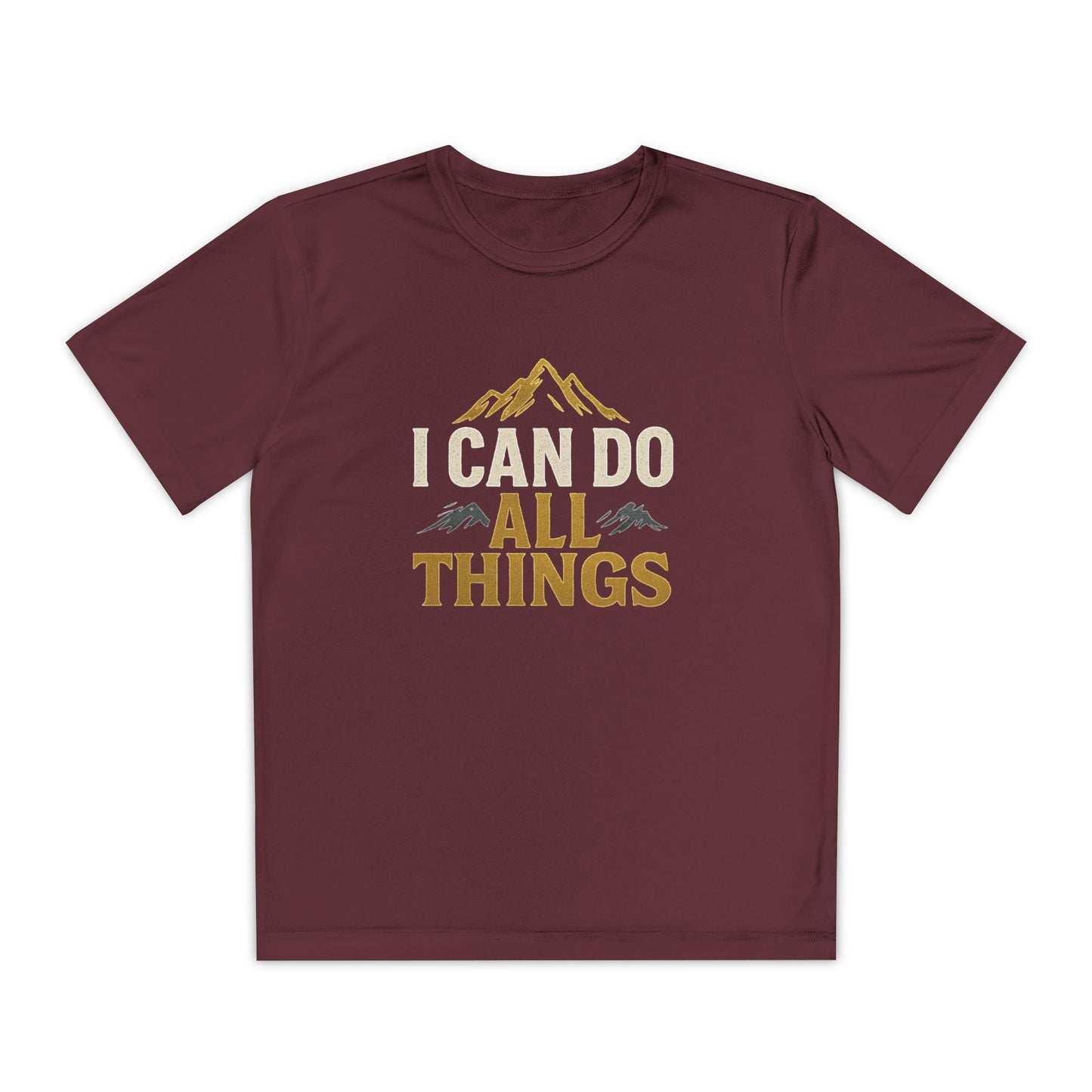 Youth Competitor Tee - I Can Do All Things Motivational Shirt
