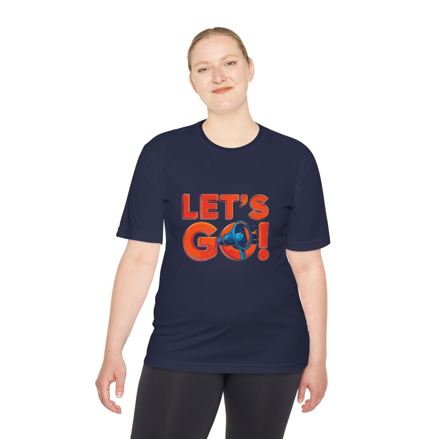 LET'S GO! Momentum Graphic Tee | Lightweight Polyester Athletic Shirt