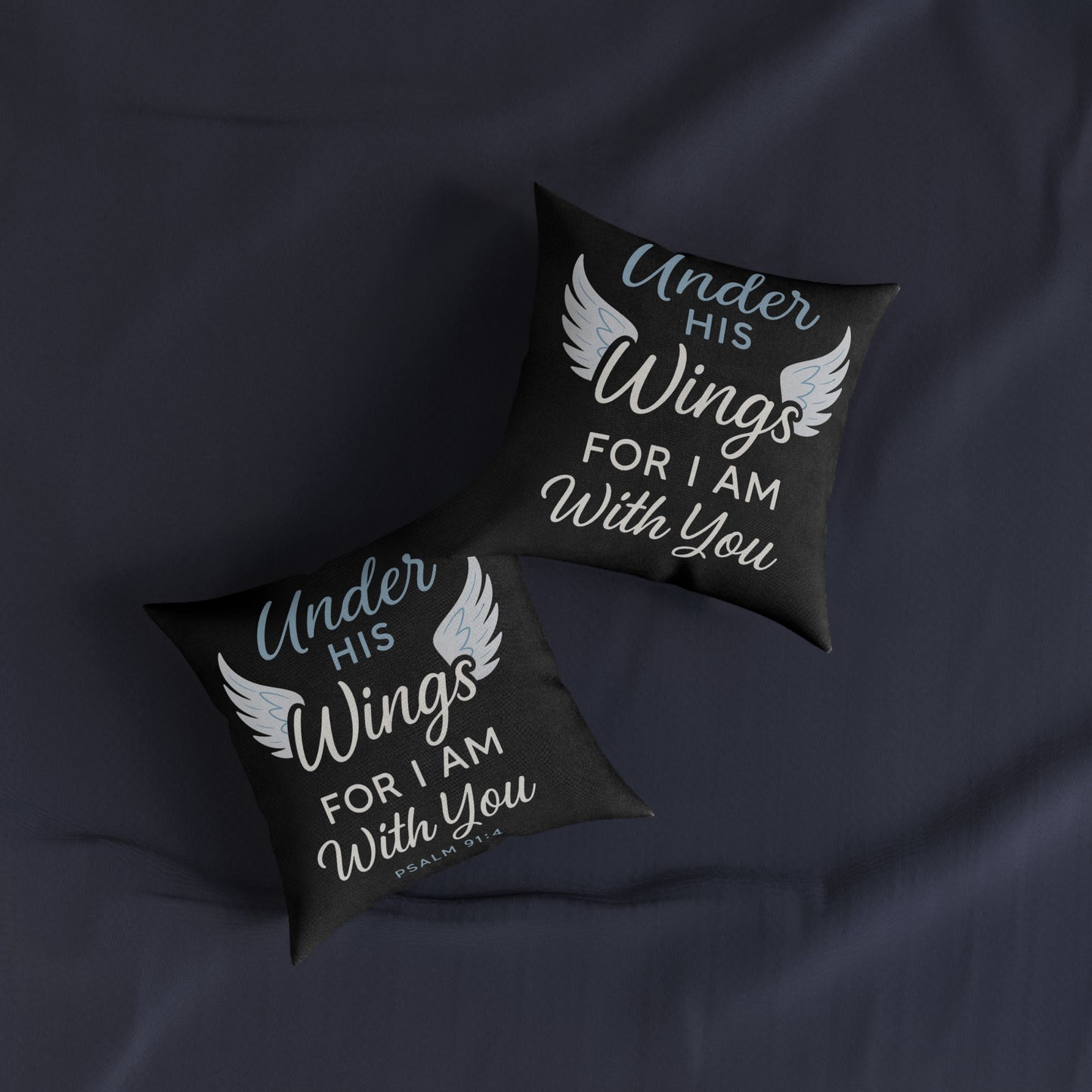 Inspirational Scripture Square Pillow | Home Decor, Gift for Faith, Comfort Cushion, Encouragement decor, Religious Throw Pillow