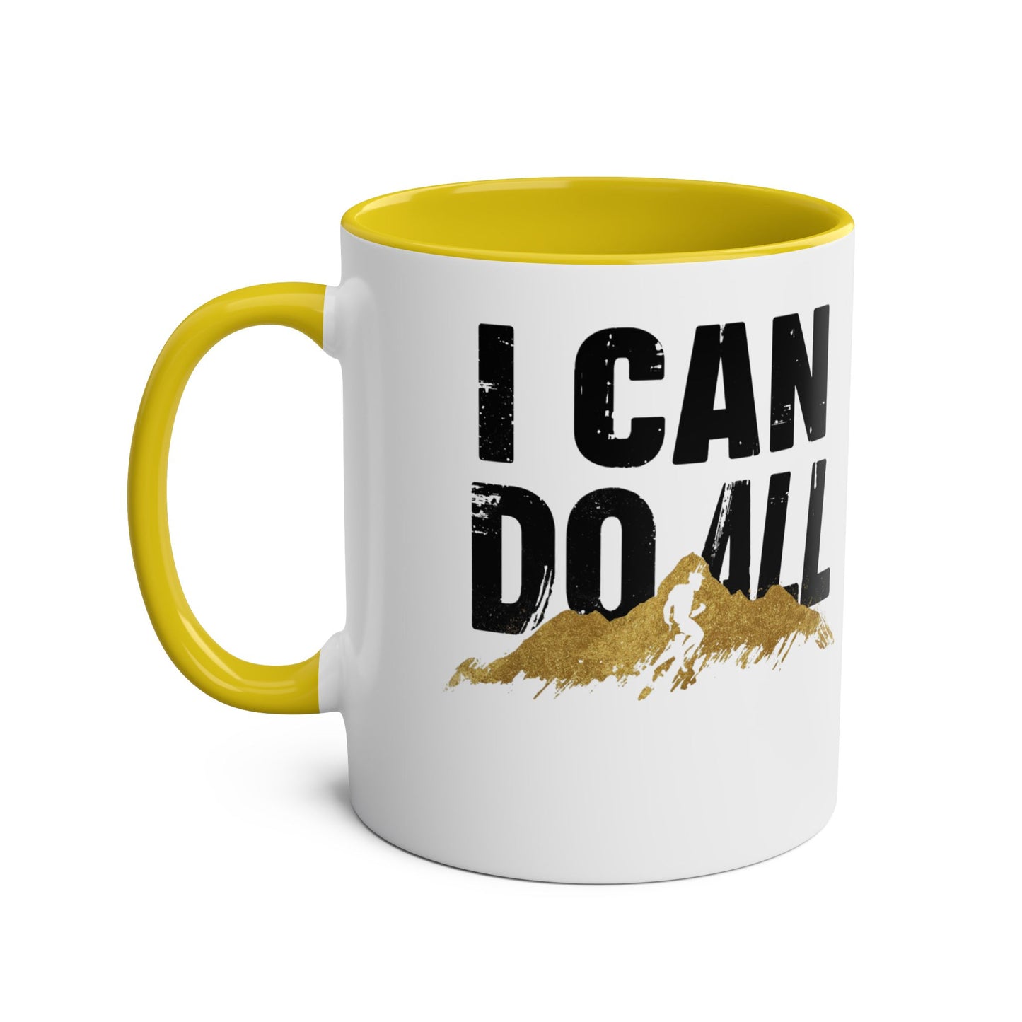 I Can Do All Mountains mug | Coffee Mug, Red Interior