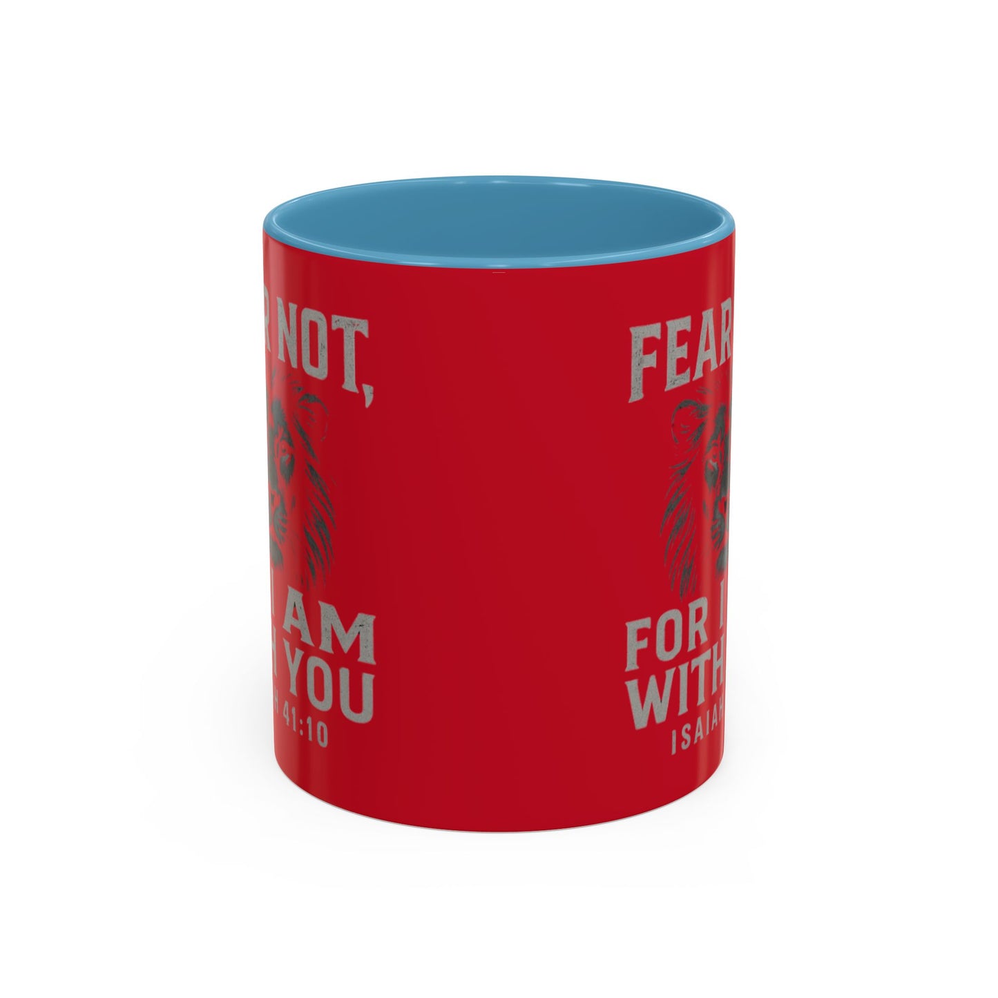 Faith-Inspired Accent Coffee Mug - Cheerful Ceramics for Daily Motivation, Gift for Friends, Home Decor, Encouragement