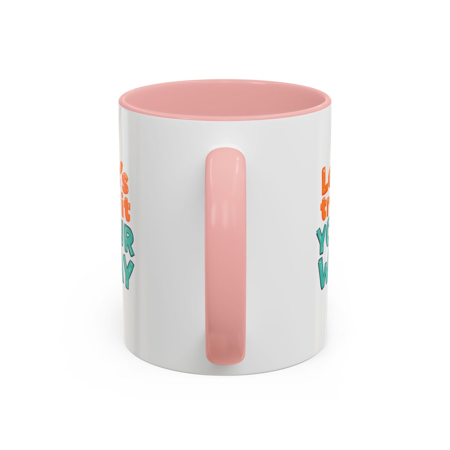 Let’s Try It Your Way Accent Coffee Mug | Typography Retro Colors