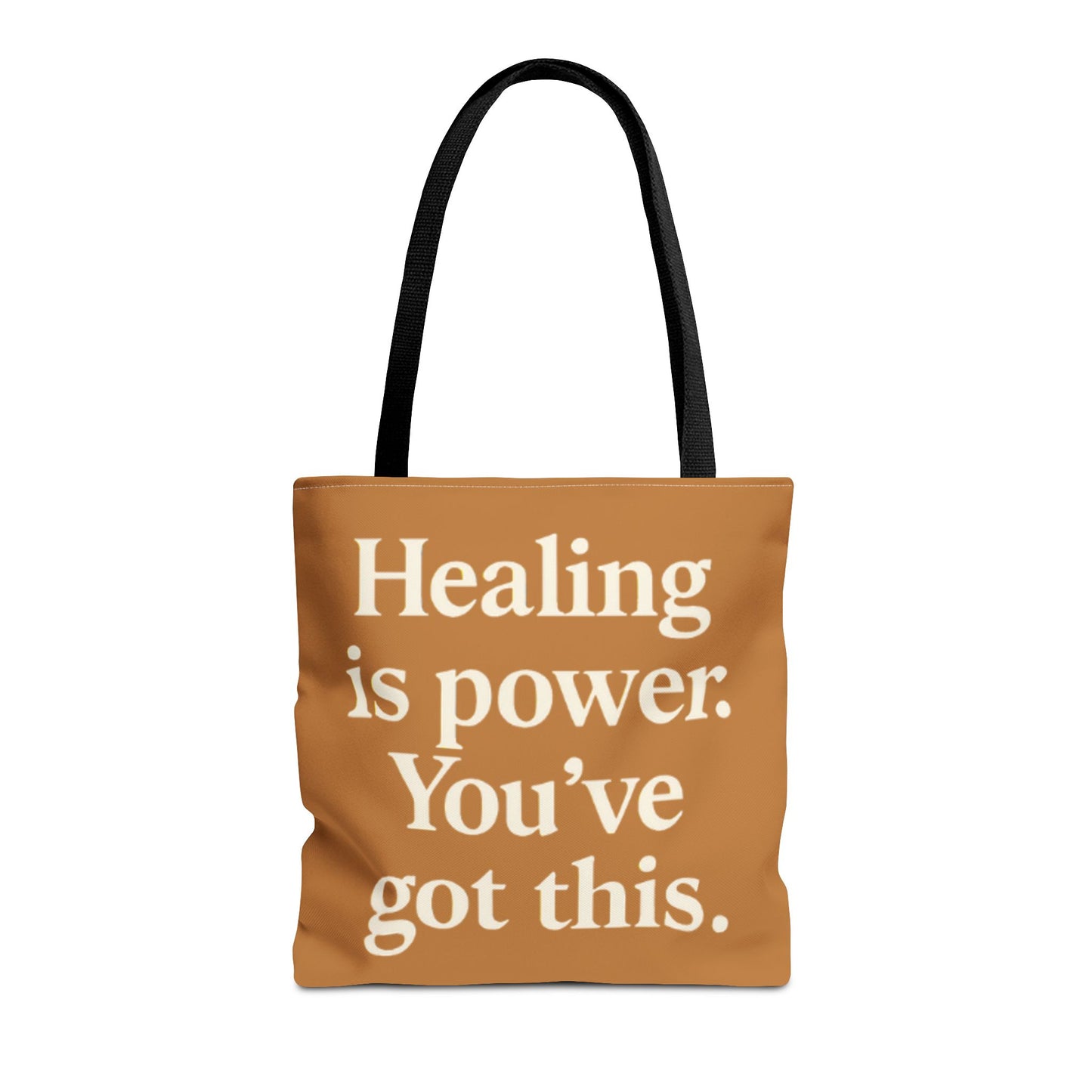 Empowering Healing Tote Bag, Inspirational Market Bag, Motivational Gift, Self-Care Accessory, Supportive Everyday Tote