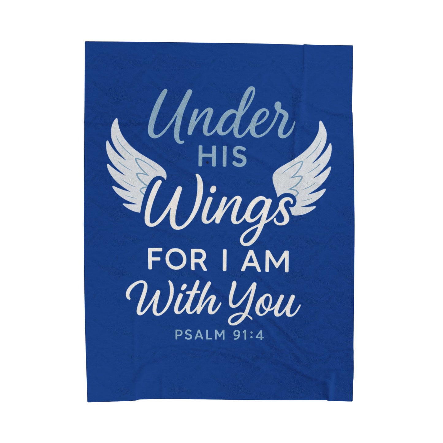 Cozy Inspirational Throw Blanket - Velveteen Plush Blanket with Wings and Psalm 91:4, Gift for Her, Home Decor, Comfort Blanket, [...]