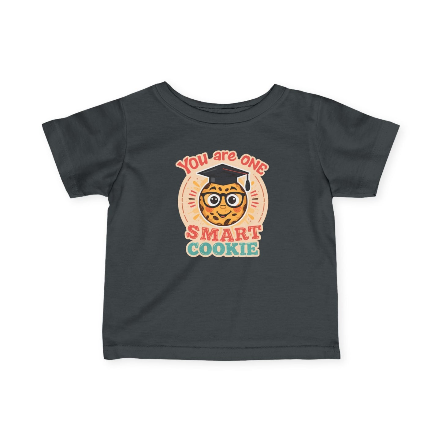 You Are One Smart Cookie Infant Tee | Cute Cookie with Glasses Retro Design