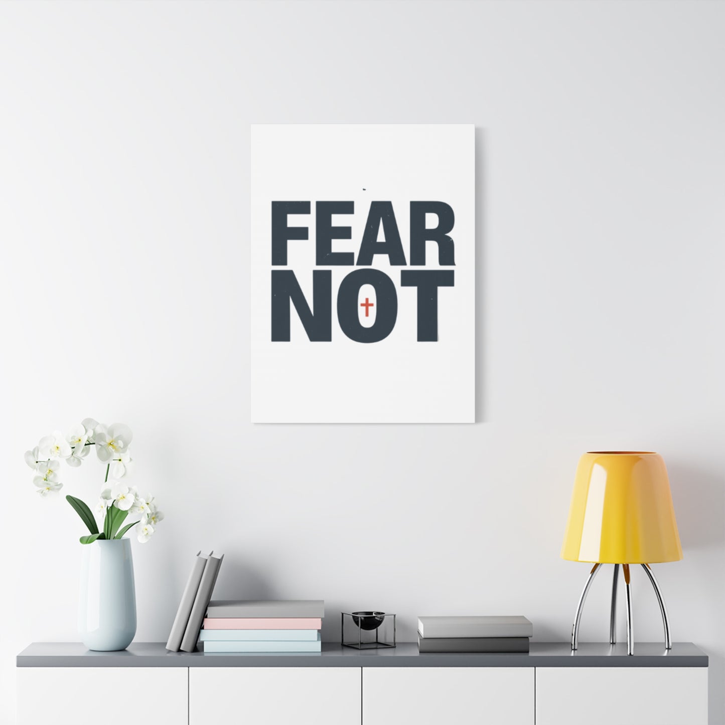 Fear Not canvas | Christian wall art, stretched matte gallery wrap