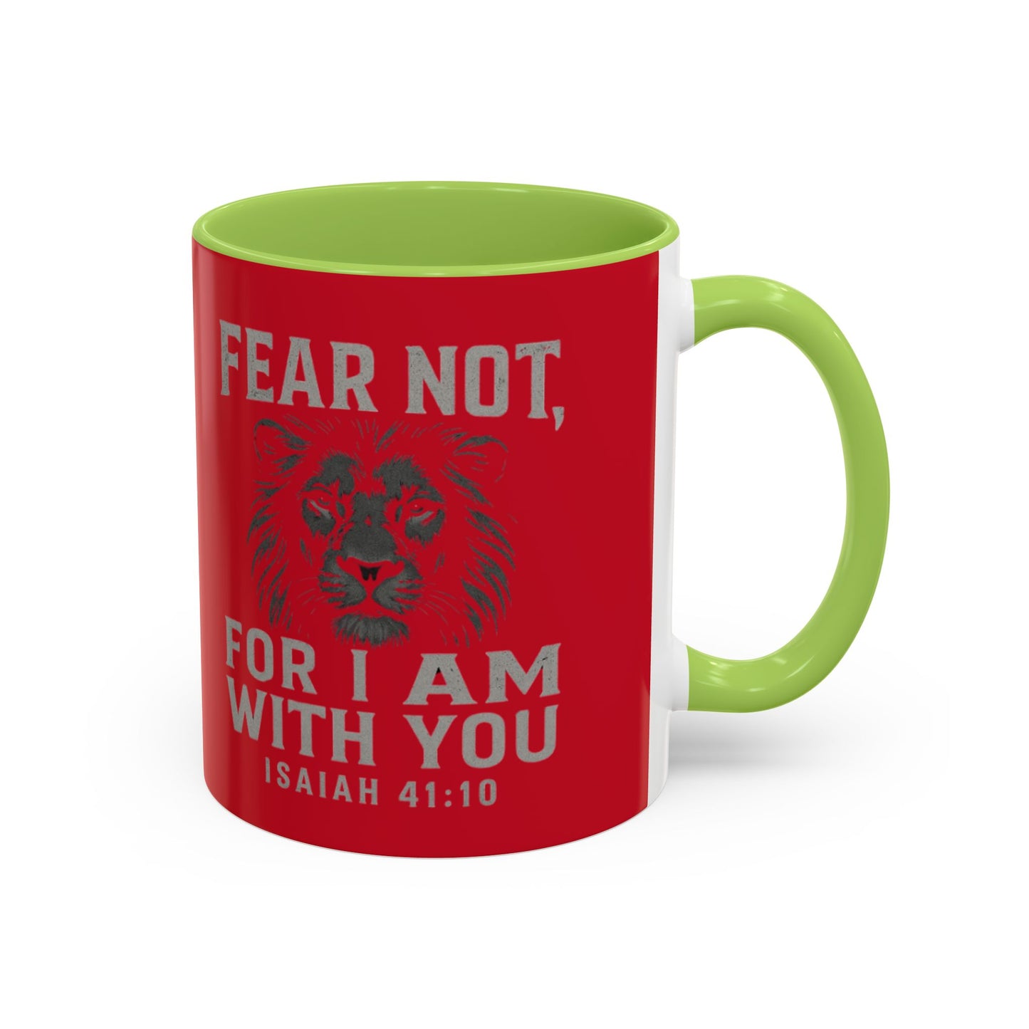 Faith-Inspired Accent Coffee Mug - Cheerful Ceramics for Daily Motivation, Gift for Friends, Home Decor, Encouragement