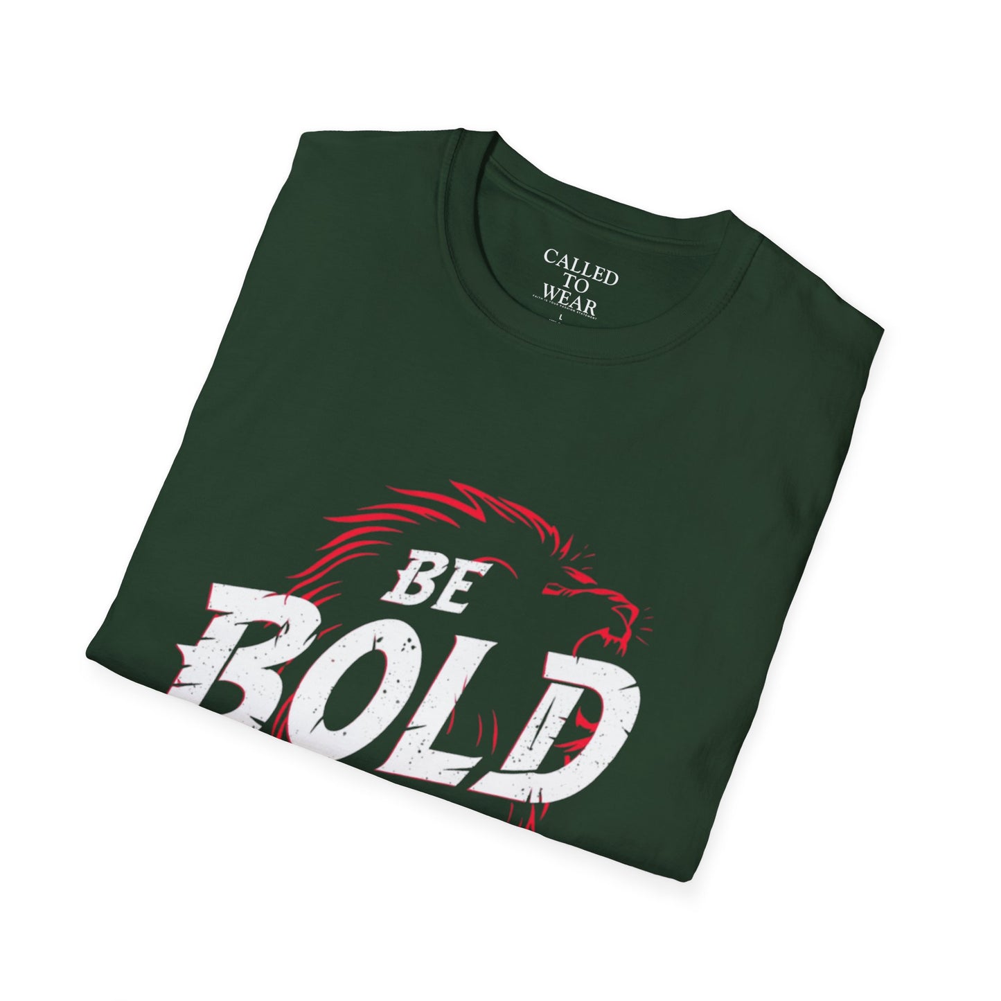 Be Bold in Christ T-Shirt | Christian Faith Tee, Lion Silhouette Typography