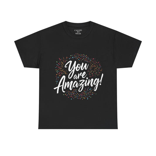 You Are Amazing! Tee | Encouragement Shirt, Confetti Graphic