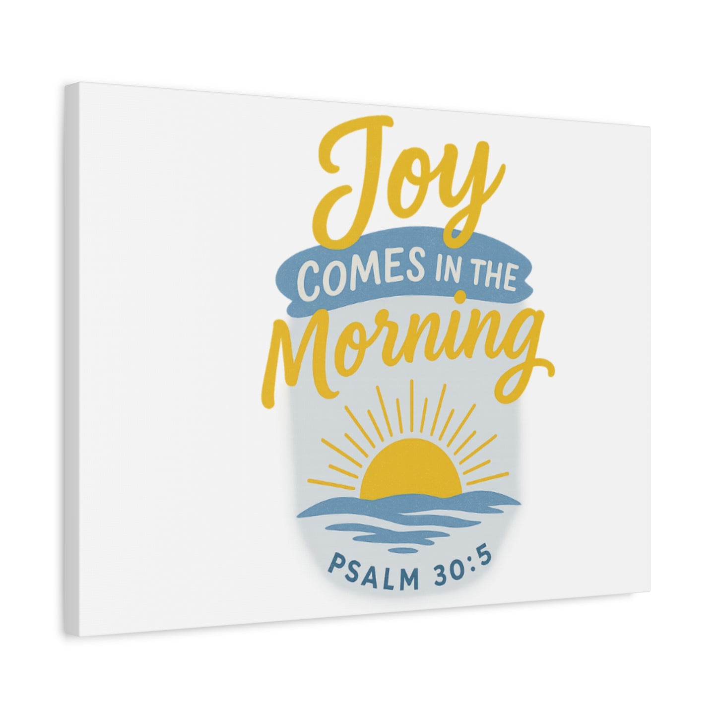 Joy Comes in the Morning Canvas Art | Sunshine Wall Decor, Inspirational Wall Art, Home Blessing Decor, Uplifting Gift, Faith-Based Art