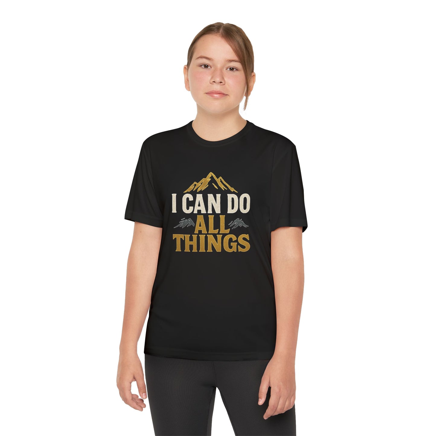 Youth Competitor Tee - I Can Do All Things Motivational Shirt
