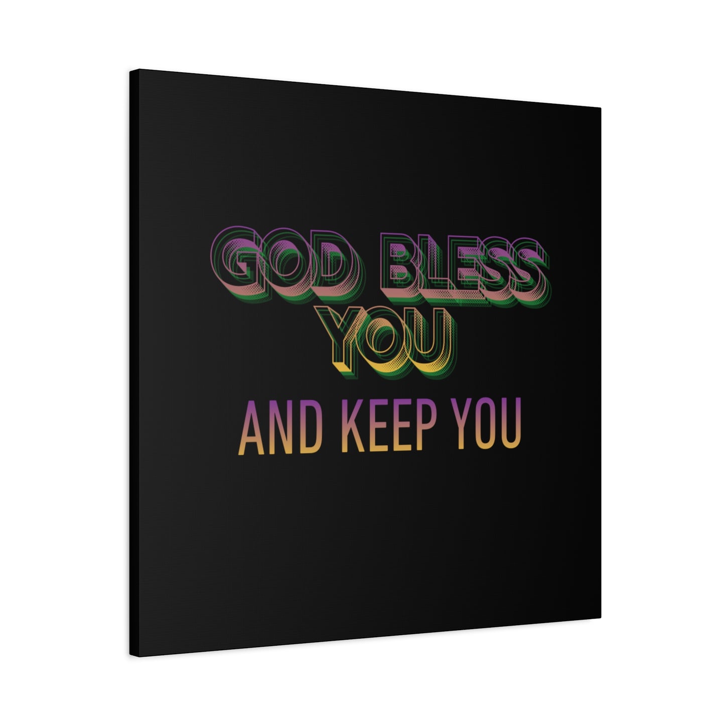 God Bless You and Keep You Canvas | Matte Stretched Wall Art