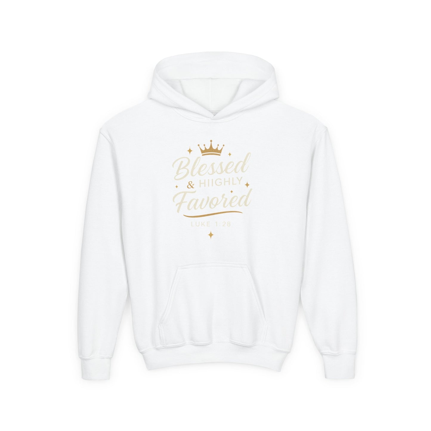 Youth Hoodie Blessed Highly Favoured Sweatshirt