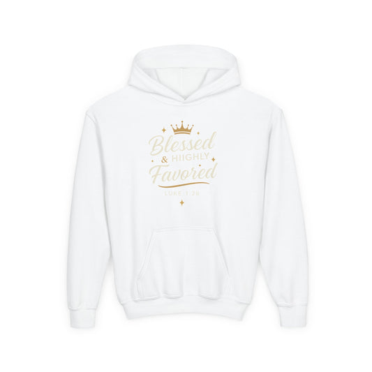 Youth Hoodie Blessed Highly Favoured Sweatshirt