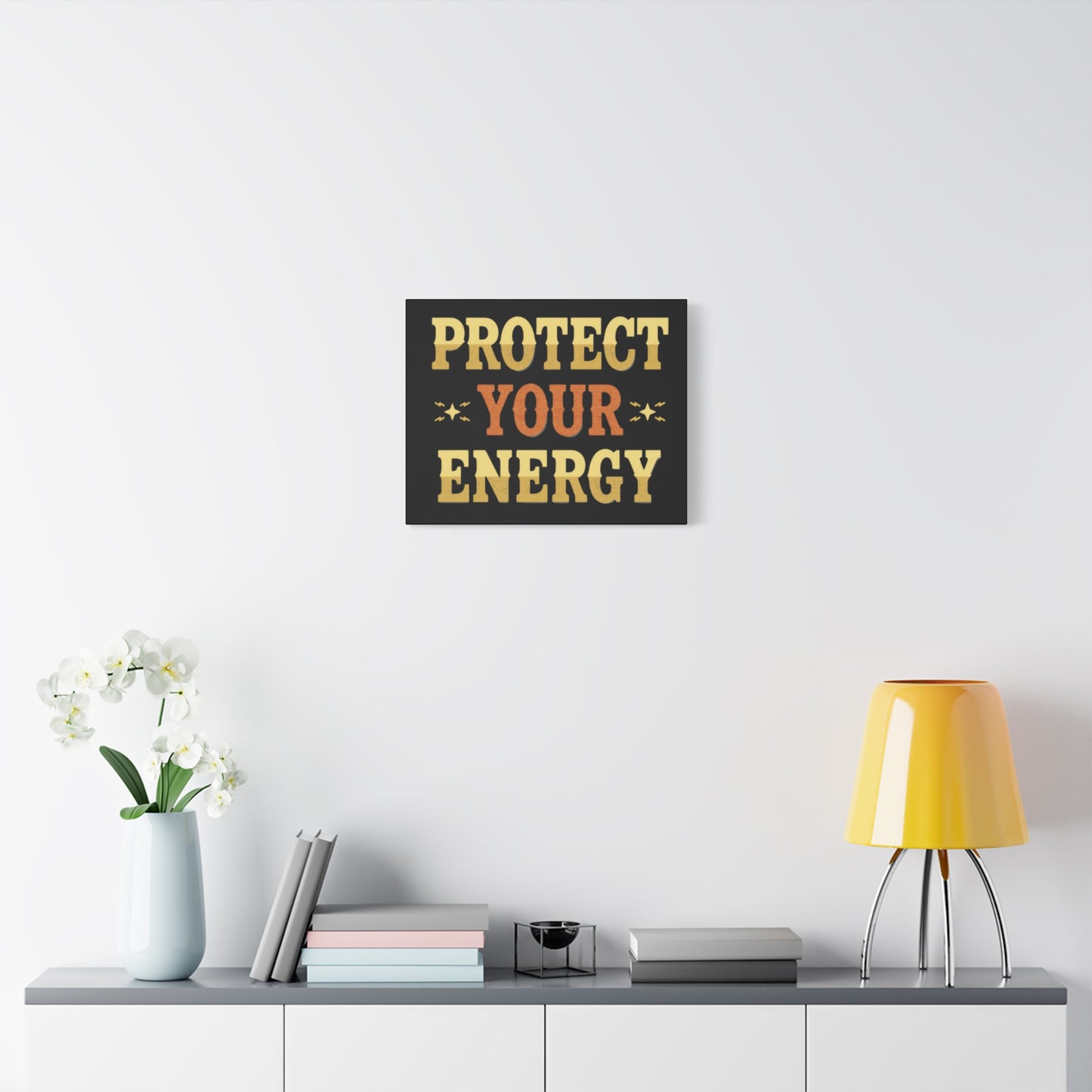 Protect Your Energy Canvas | Matte Stretched Wall Art