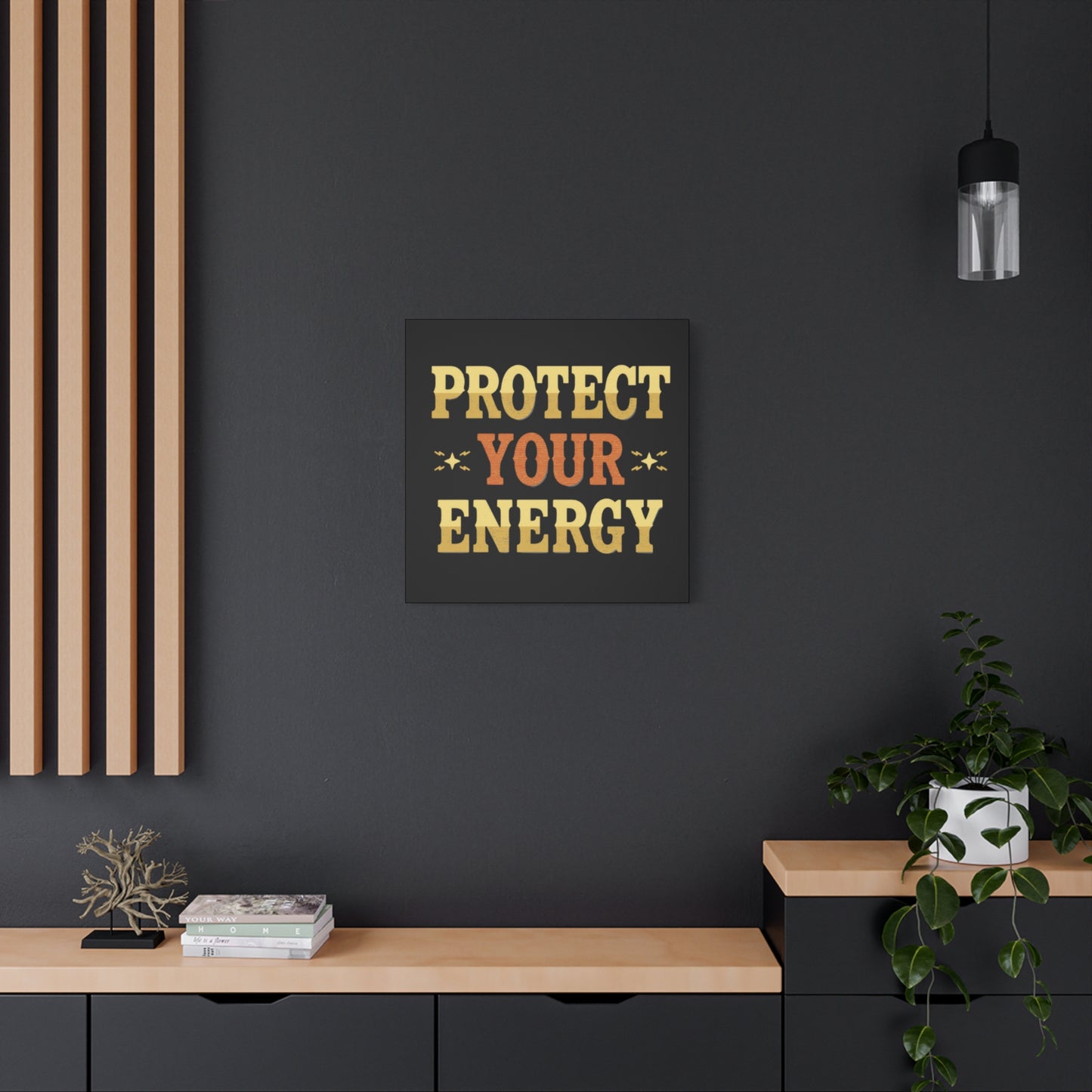 Protect Your Energy Canvas | Matte Stretched Wall Art