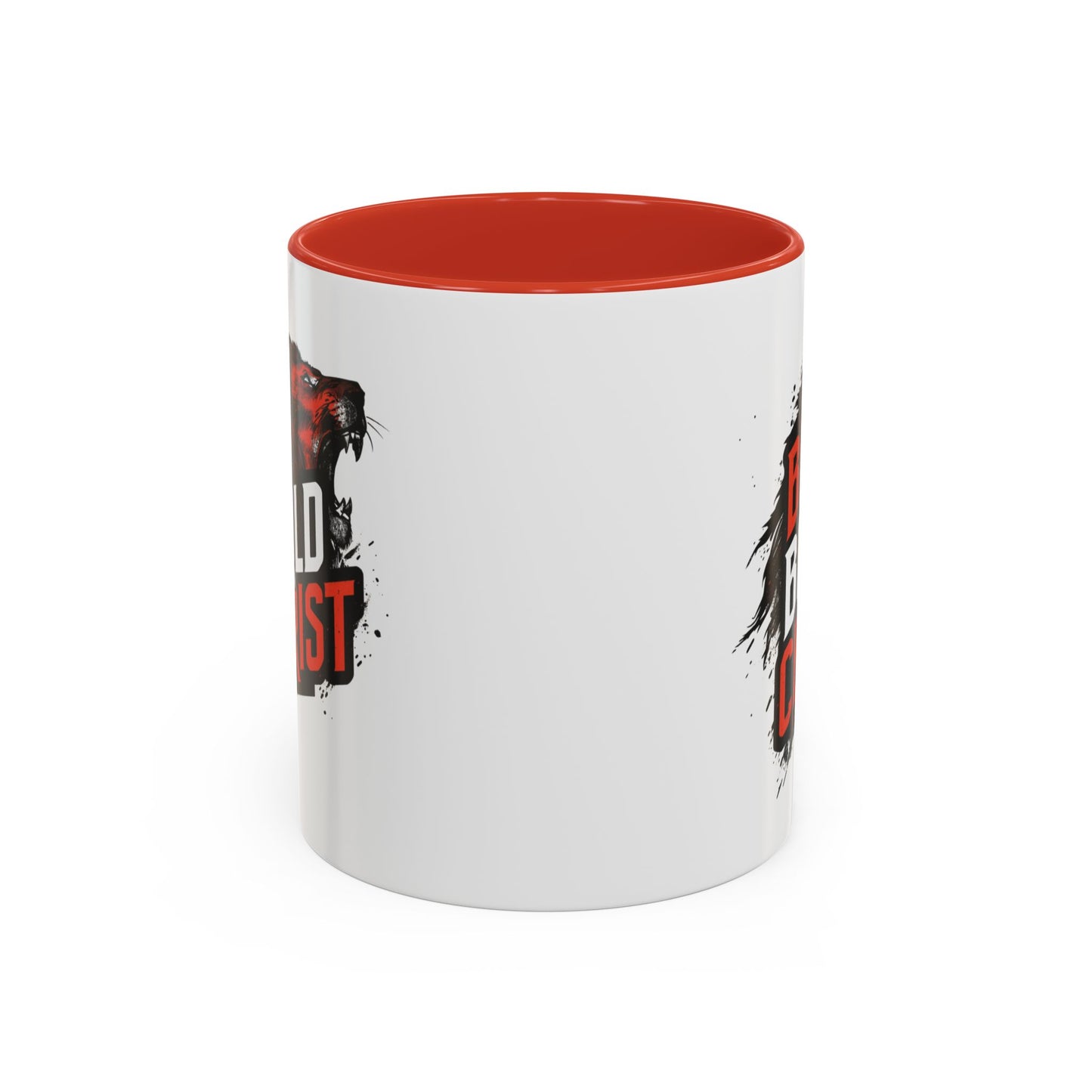 Be Bold in Christ Mug | Christian Faith Coffee Mug, Wolf Graphic Accent Mug
