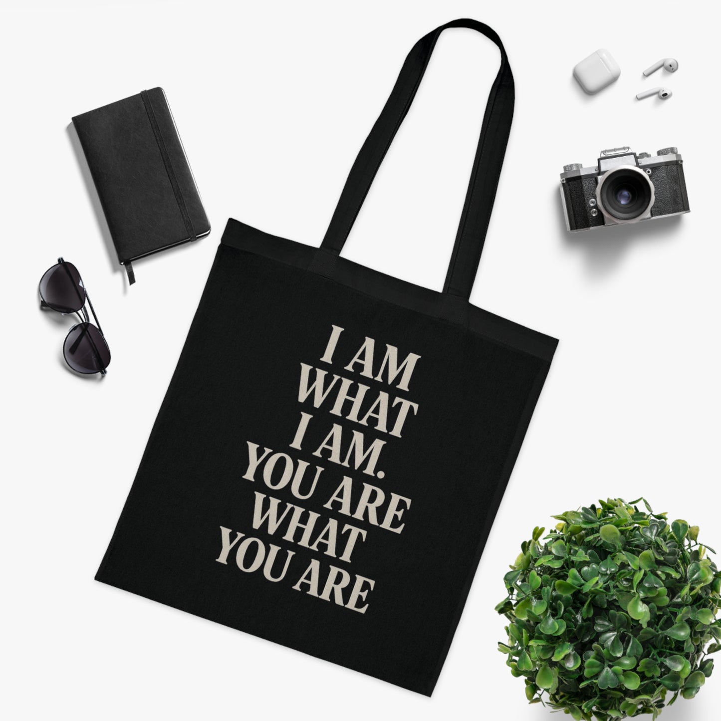 Inspirational Cotton Tote Bag - Ideal for Daily Use, Shopping, or Gift Giving, Motivational Quote, Eco-Friendly, Personal Use, Holiday Gift
