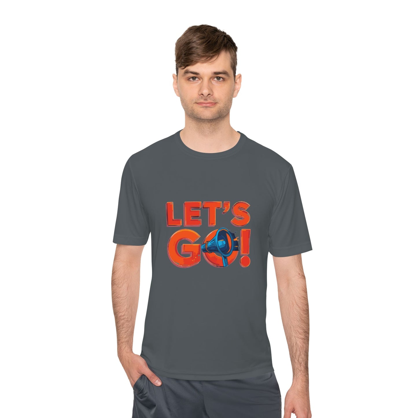 LET'S GO! Momentum Graphic Tee | Lightweight Polyester Athletic Shirt