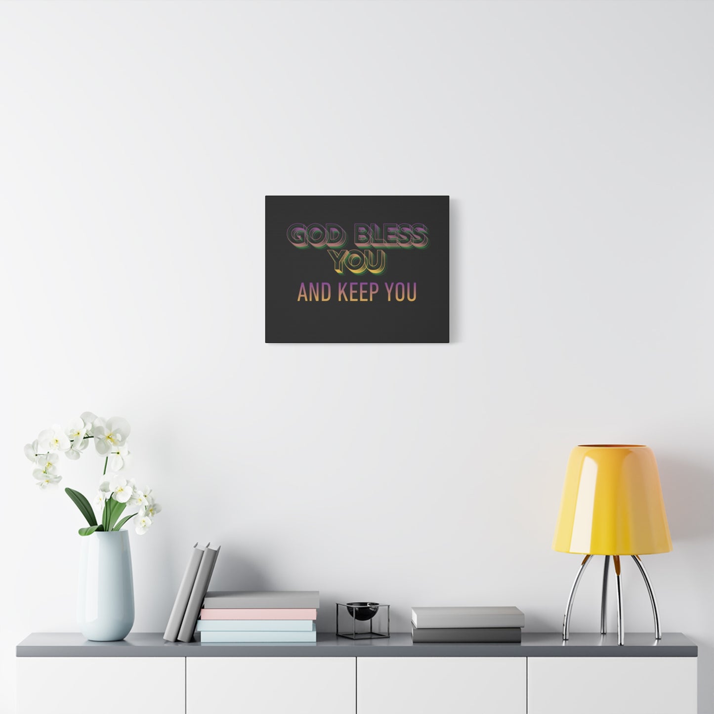 God Bless You and Keep You Canvas | Matte Stretched Wall Art